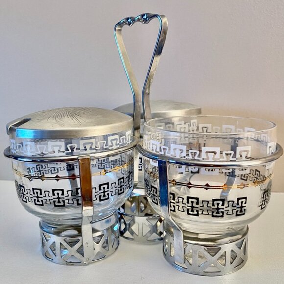 1960s Vintage Libbey Serving Caddy - Picture 4 of 7